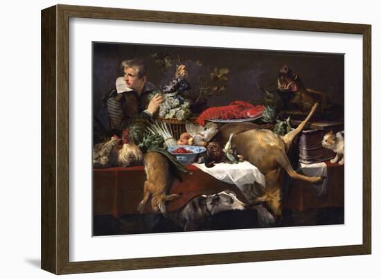 Pantry Scene with Servant-Frans Snyders-Framed Giclee Print