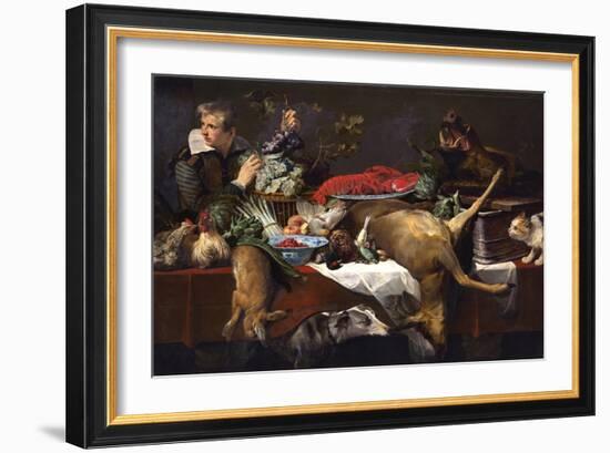 Pantry Scene with Servant-Frans Snyders-Framed Giclee Print