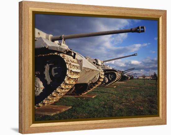 Panzer Exhibit, US Army Ordnance Museum, Aberden, Maryland, USA-Walter Bibikow-Framed Premier Image Canvas