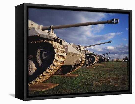 Panzer Exhibit, US Army Ordnance Museum, Aberden, Maryland, USA-Walter Bibikow-Framed Premier Image Canvas