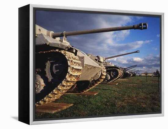 Panzer Exhibit, US Army Ordnance Museum, Aberden, Maryland, USA-Walter Bibikow-Framed Premier Image Canvas