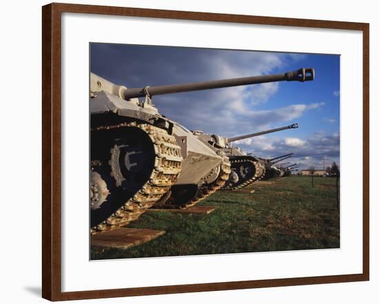 Panzer Exhibit, US Army Ordnance Museum, Aberden, Maryland, USA-Walter Bibikow-Framed Photographic Print