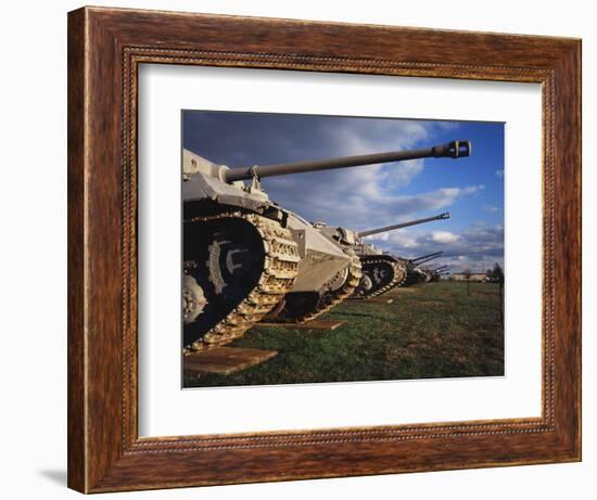 Panzer Exhibit, US Army Ordnance Museum, Aberden, Maryland, USA-Walter Bibikow-Framed Photographic Print