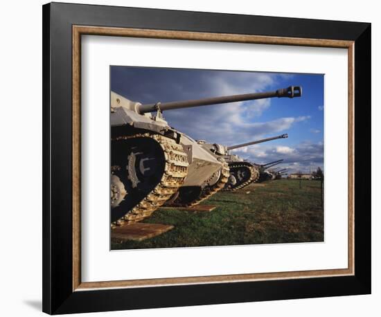 Panzer Exhibit, US Army Ordnance Museum, Aberden, Maryland, USA-Walter Bibikow-Framed Photographic Print