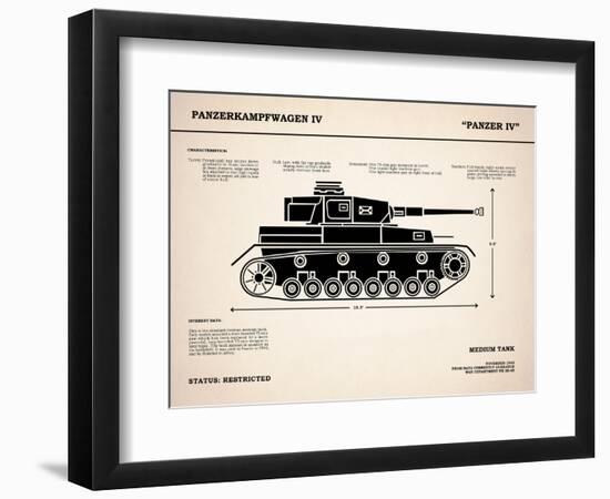 Panzer IV Tank-Mark Rogan-Framed Premium Giclee Print