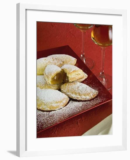 Panzerotti Alla Marmellata (Jam Panzerotti), Italian Carnival Cakes, Valle D'Aosta, Italy, Europe-Nico Tondini-Framed Photographic Print