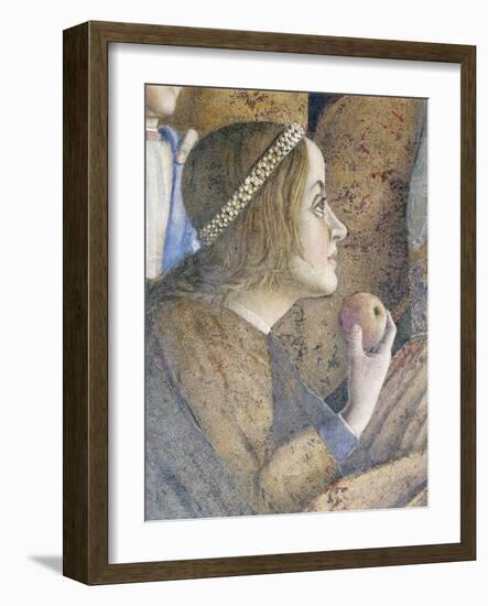 Paola Gonzaga, Detail from Meeting Wall, 1465-1474-Andrea Mantegna-Framed Giclee Print