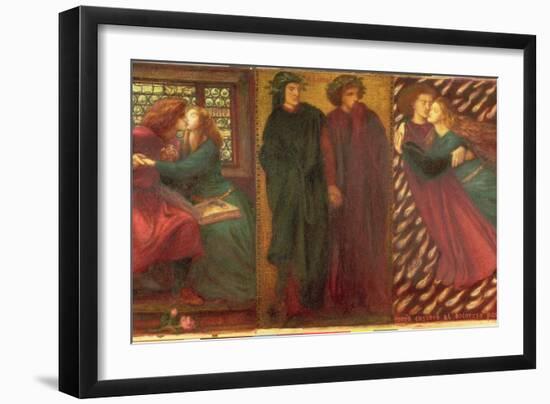 Paolo and Francesca, 1862-Dante Gabriel Rossetti-Framed Giclee Print