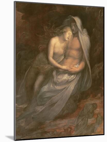 Paolo and Francesca, 1870-George Frederick Watts-Mounted Giclee Print