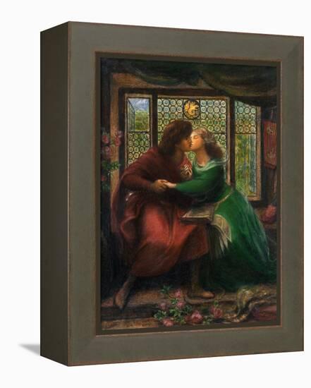 Paolo and Francesca Da Rimini, 1867-Dante Gabriel Rossetti-Framed Premier Image Canvas