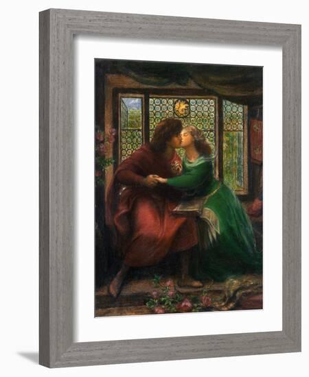 Paolo and Francesca Da Rimini, 1867-Dante Gabriel Rossetti-Framed Giclee Print