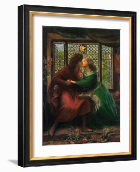 Paolo and Francesca Da Rimini, 1867-Dante Gabriel Rossetti-Framed Giclee Print