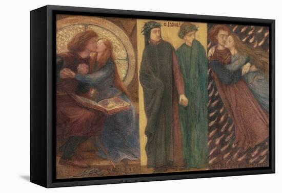 Paolo and Francesca Da Rimini-Dante Gabriel Rossetti-Framed Premier Image Canvas