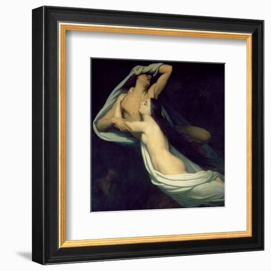 Paolo and Francesca-Ary Scheffer-Framed Premium Giclee Print