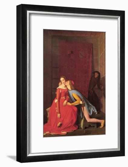 Paolo and Francesca-Jean-Auguste-Dominique Ingres-Framed Art Print