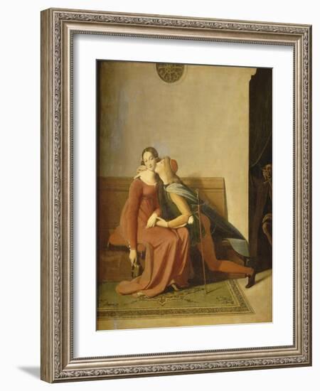 Paolo and Francesca-Jean-Auguste-Dominique Ingres-Framed Giclee Print