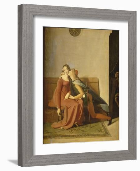 Paolo and Francesca-Jean-Auguste-Dominique Ingres-Framed Giclee Print