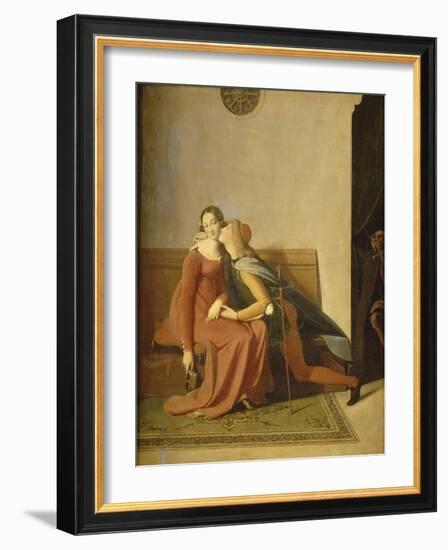 Paolo and Francesca-Jean-Auguste-Dominique Ingres-Framed Giclee Print