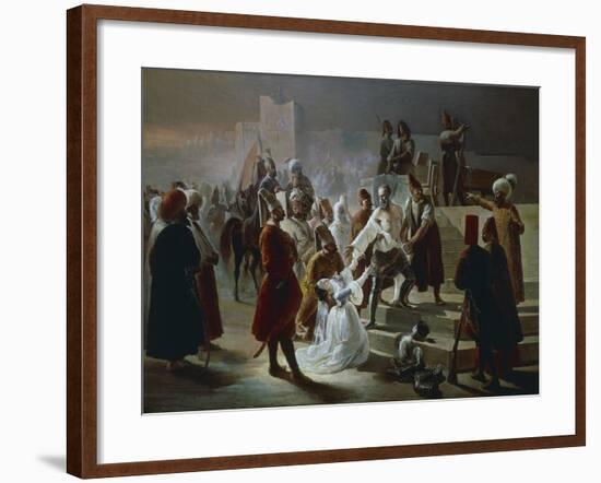 Paolo Erizzo Giving a Final Farewell to His Daughter, 1842-Cherubino Cornienti-Framed Giclee Print