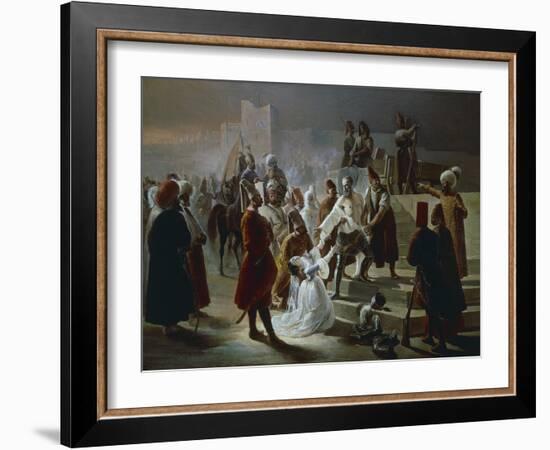 Paolo Erizzo Giving a Final Farewell to His Daughter, 1842-Cherubino Cornienti-Framed Giclee Print