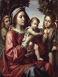 The Virgin and Child, St. John the Baptist and an Angel-Paolo Morando-Framed Premier Image Canvas