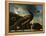 Paons, mâle et femelle-Melchior de Hondecoeter-Framed Premier Image Canvas