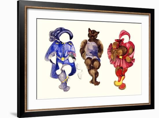 Papa Bear Paper Doll-Zelda Fitzgerald-Framed Art Print