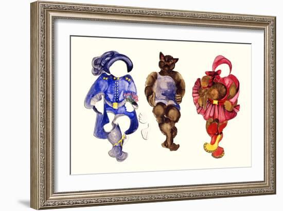 Papa Bear Paper Doll-Zelda Fitzgerald-Framed Art Print