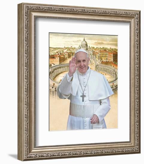 Papa Franciscus-Maurilio Boldrini-Framed Art Print