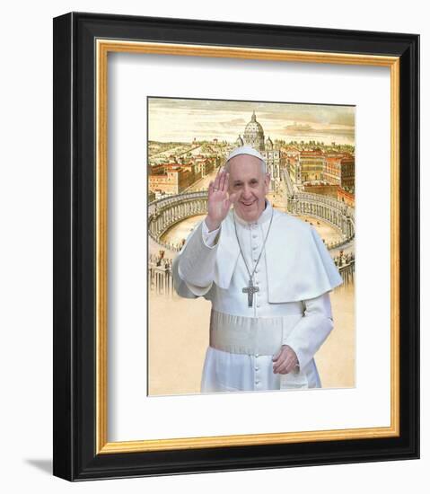 Papa Franciscus-Maurilio Boldrini-Framed Art Print