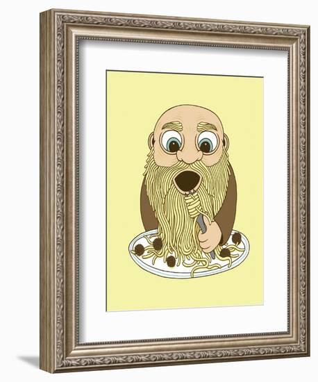 Papa Pasta-Steven Wilson-Framed Premium Giclee Print