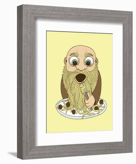 Papa Pasta-Steven Wilson-Framed Premium Giclee Print