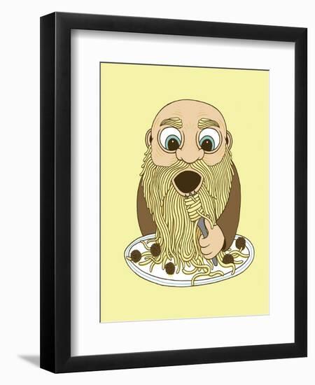 Papa Pasta-Steven Wilson-Framed Premium Giclee Print