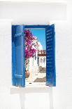 Traditional Greek Window on Sifnos Island, Greece-papadimitriou-Framed Premier Image Canvas