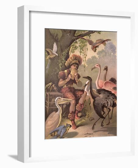 Papageno the Bird-Catcher, from 'The Magic Flute' by Wolfgang Amadeus Mozart (1756-91)-Carl Offterdinger-Framed Giclee Print