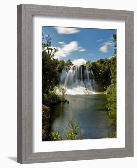 Papakorito Falls at Aniwaniwa, Lake Waikaremoana, North Island, New Zealand-Don Smith-Framed Photographic Print