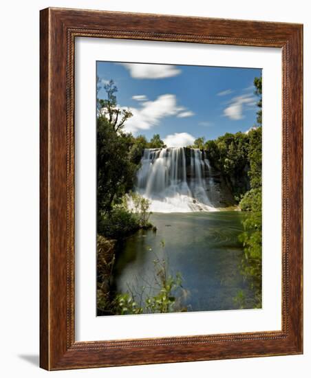 Papakorito Falls at Aniwaniwa, Lake Waikaremoana, North Island, New Zealand-Don Smith-Framed Photographic Print