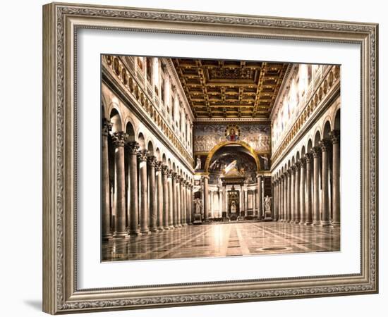 Papal Basilica of St Paul Outside the Walls, 1890s-Science Source-Framed Giclee Print