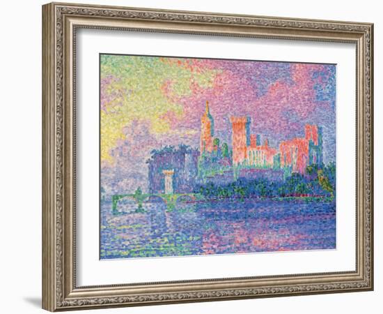 Papal Palace at Avignon-Paul Signac-Framed Art Print