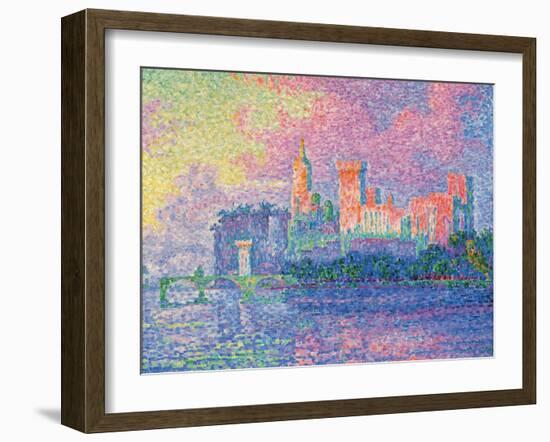 Papal Palace at Avignon-Paul Signac-Framed Art Print