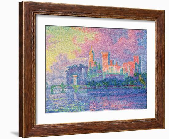 Papal Palace at Avignon-Paul Signac-Framed Art Print