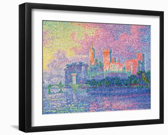 Papal Palace at Avignon-Paul Signac-Framed Art Print