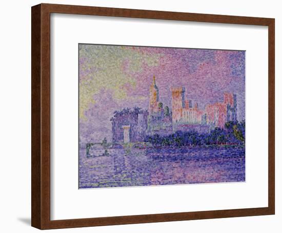 Papal Palace in Avignon, c.1900-Paul Signac-Framed Giclee Print