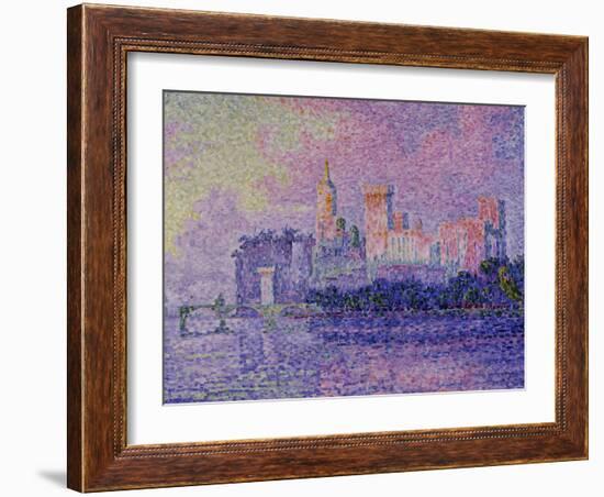 Papal Palace in Avignon, c.1900-Paul Signac-Framed Giclee Print