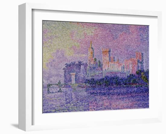 Papal Palace in Avignon, c.1900-Paul Signac-Framed Giclee Print