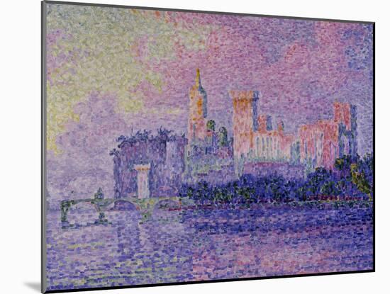 Papal Palace in Avignon, c.1900-Paul Signac-Mounted Giclee Print