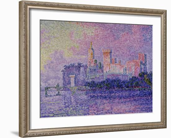 Papal Palace in Avignon, c.1900-Paul Signac-Framed Giclee Print