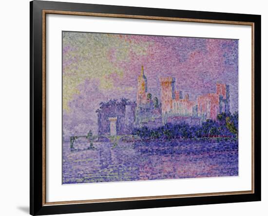 Papal Palace in Avignon, c.1900-Paul Signac-Framed Giclee Print