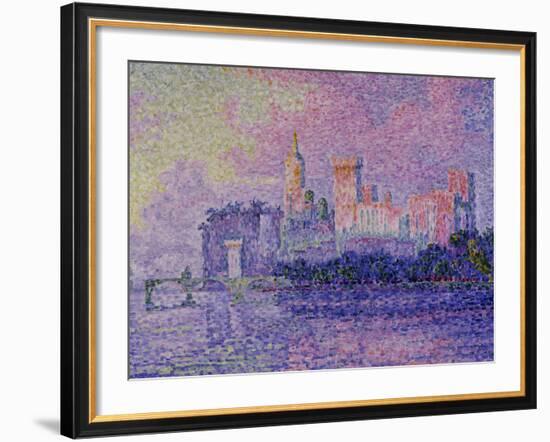 Papal Palace in Avignon, c.1900-Paul Signac-Framed Giclee Print