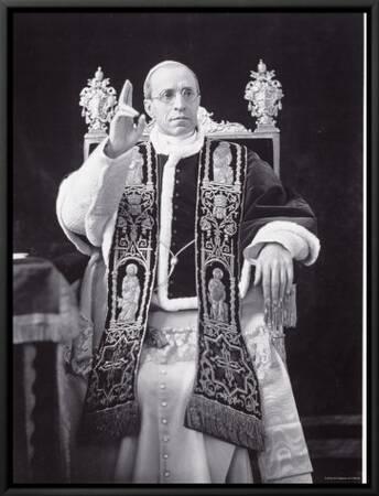 Papal Pius Pope Portrait Serious Throne Undated XII' Premium Photographic  Print | Art.com